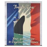 Paul Colin French Line Steam Ship Poster