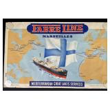Fabre Line Mediterranean Ocean Liner Poster