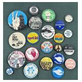 Vietnam War Era Hippie Buttons
