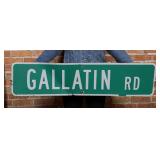 Gallatin Road Big Sky Montana Street Sign
