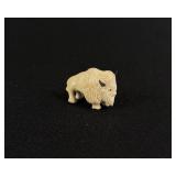 Zuni Carved Mammoth Ivory Buffalo Fetish