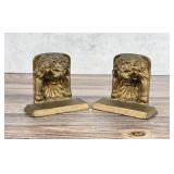 Cast Iron Lion Wall Fountain Bookends