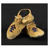 Blackfoot Native American Indian Beaded Moccasins