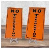 USFS US Forest Service No Trespassing Metal Signs