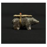 Zuni Carved Serpentine Bear Fetish