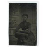 African American Black Woman Tintype Photo