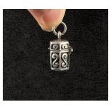 Sterling Silver Prayer Box Pendant