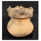 Peter Jones Seneca Mohawk Castellated Pottery Jar