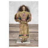 Blackfoot Native American Indian Beaded Doll