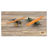 Pair Of Wyandotte Pressed Steel Toy Airplanes