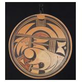 Hopi Pueblo Pottery Hanging Bowl