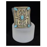 Navajo Sterling Turquoise Ketoh Bow Guard
