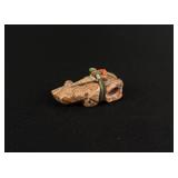 Zuni Carved Dolomite Frog Fetish