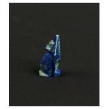 Zuni Carved Azurite Howling Wolf Fetish
