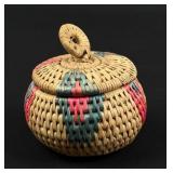 African Lidded Basket