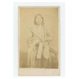 W.S. Soule Chief Big Tree Indian CDV Photo