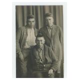 RPPC Postcard of Native American Indian Men