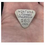 1935 Montana Chauffeur Badge