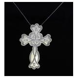 Neal Paquin Jemez Sterling Silver Cross Pendant