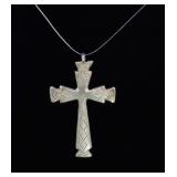 Relios Zuni Sterling Silver Cross Pendant