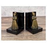 Art Deco JB Hirsch Woman with Pot Bookends