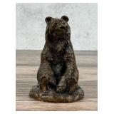 Charles M Russell Montana Sitting Bear Bronze