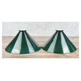Emeralite Cased Glass Green Lamp Shades