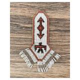 Native American Indian Loom Beaded Panel