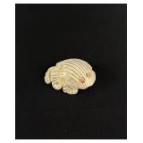 Antique Zuni Carved Shell Frog Fetish