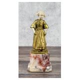 Louis Barthelemy French Gilt Bronze Girl