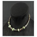 Santo Domingo Pueblo Turquoise Heishi Necklace