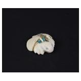 Zuni Carved Shell Frog Fetish