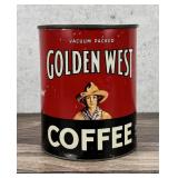 Golden West Cowgirl Coffee Tin Can 5lb