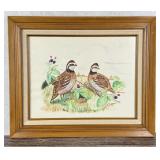 Ben Cooper California Quail Painting