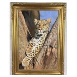 Pip McGarry Leopard in a Tree Botswana Painting