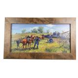 Hulan Fleming Hold the Line Civil War Painting