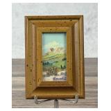 Montana Glacier Park Painting Signed Nelson