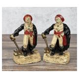 Cast Iron Pirate Buccaneer Treasure Chest Bookends