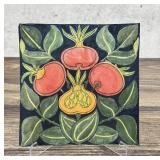 Antique Folk Art Pomegranate Painting