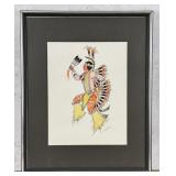 Fred Nightwalker Native American Indian Painting