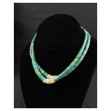 Santo Domingo Pueblo Turquoise Jacla Necklace