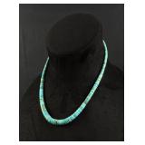Santo Domingo Rolled Turquoise Necklace