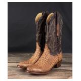 Resistol Black Gold Lucchese Caiman Cowboy Boots
