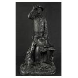 Michael Garman Cowboy Plaster Statue
