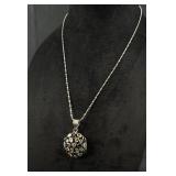 Sterling Silver Semi Precious Gemstone Necklace