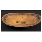 Antique Alaskan Inuit Yupik Eskimo Wood Bowl