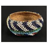 Paiute Native American Indian Beaded Basket