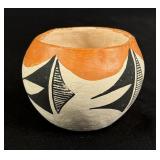 E.V. Acoma Pueblo Pottery Bowl Pot