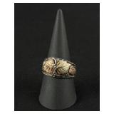 Sterling Silver Black Hills Gold Ring
