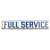 Full Service Gas Service Station Metal Sign